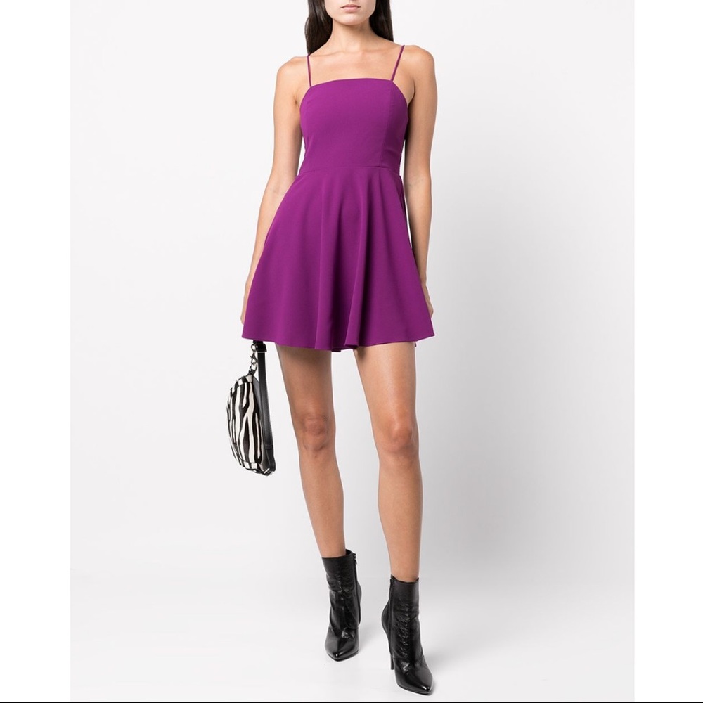 Alice + Olivia Glinda Spaghetti-Strap Dress NWT